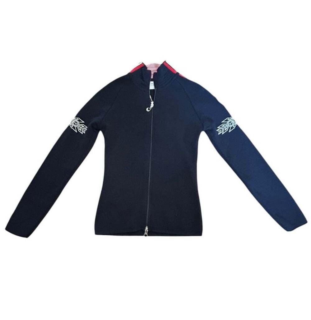 Dale of Norway Spirit Women's Full-Zip Wool Jacket Navy/Off-White/Raspberry New